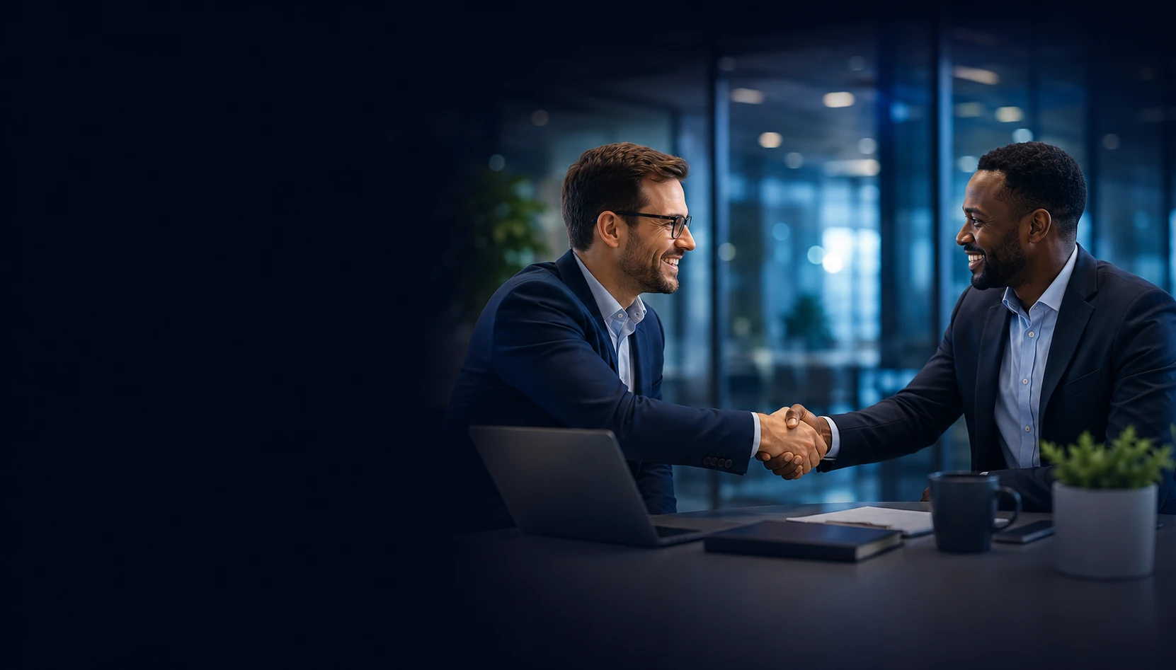 Handshake symbolizing a trusted partnership